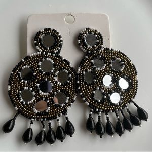 Boho Felt Back Unique Statement Earrings